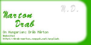 marton drab business card